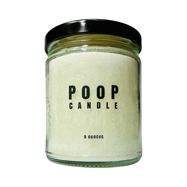 Poop Bathroom Candles, Odor Eliminator, Dye Free Palm Wax Candles, Funny Novelty Gag Gifts For The Home, 9 ounces, Choose Scent