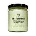 Best Sister Ever, When You’re Not Being A B*tch, Funny Candle for Sister, Funny Gag Gift, 9 oz Handmade Candle