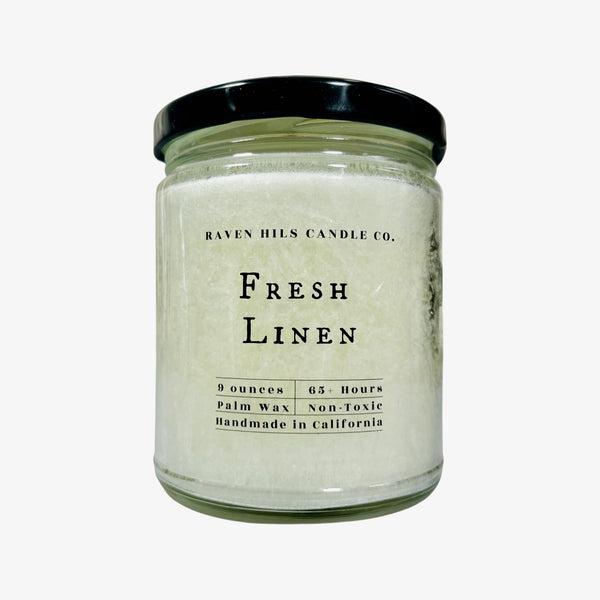 Fresh Linen Candle by Raven Hils Candle Co.