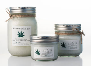 Weed Cover Up Candle for Neutralizing Marijuana Scent and other Smoke Odors | Cannabis Accessories