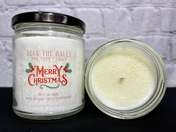 Deck the Halls Funny Candle